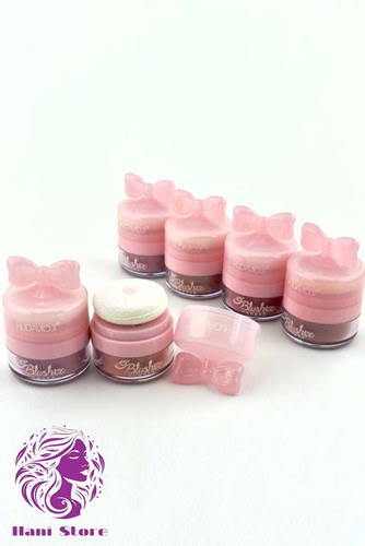 رژگونه پودری شاین پددار هدی موجی پاپیونی